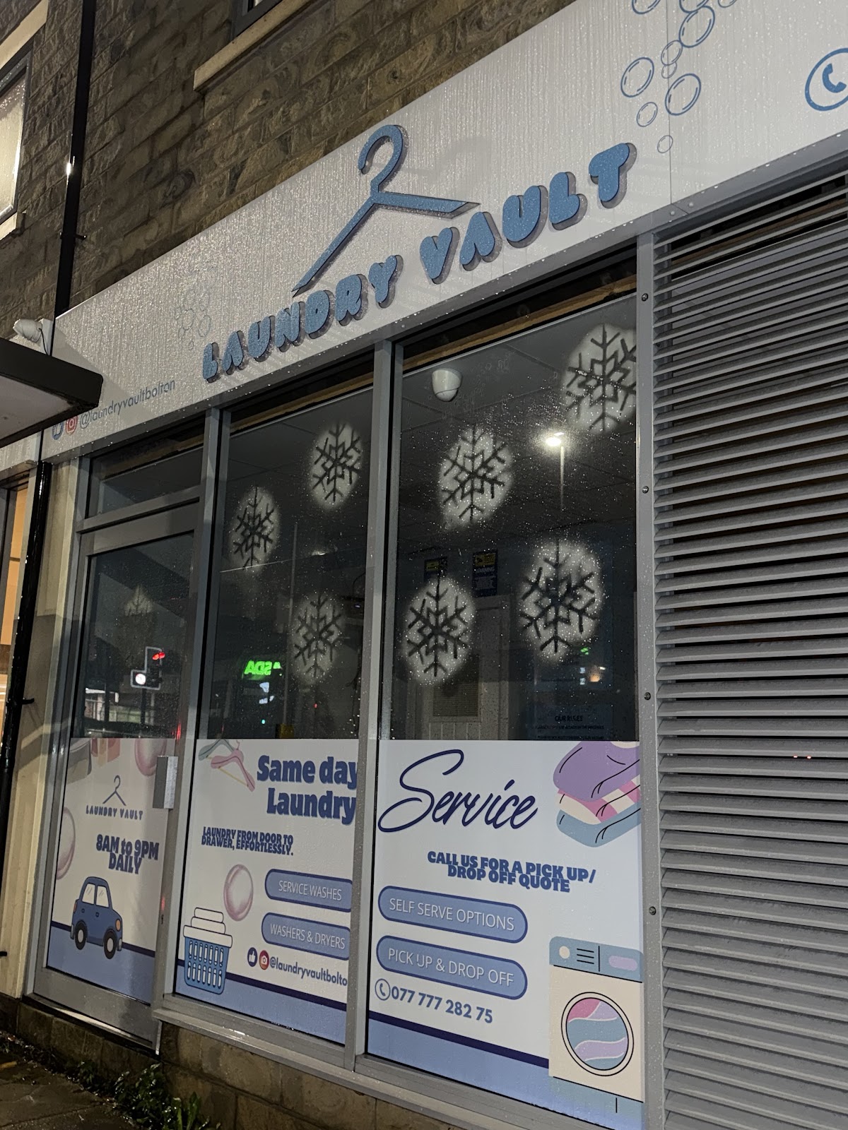 Folded laundry at Laundry Vault Bolton